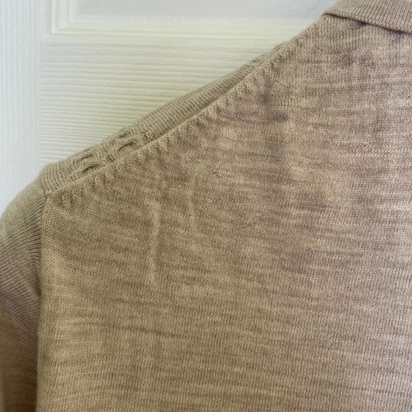 Machine Washable 80 Merino 20 Nylon Polo Sweater - Picture 4 of 5